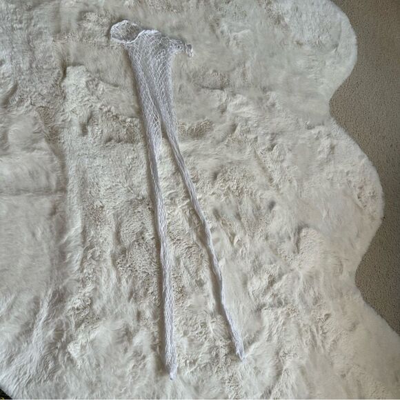 White alt/emo fishnets/ fishnet tights - Picture 2 of 8